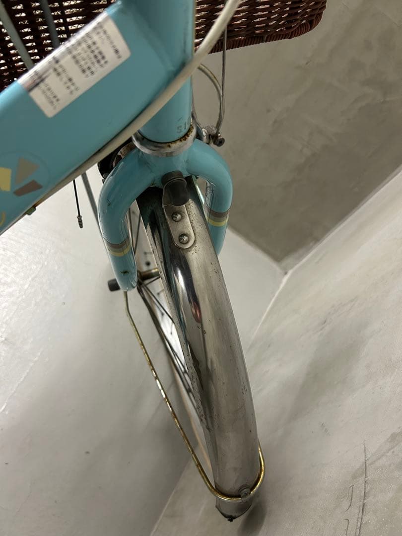 子供用自転車 水色 cafe croissant 24 札幌市　引き渡し