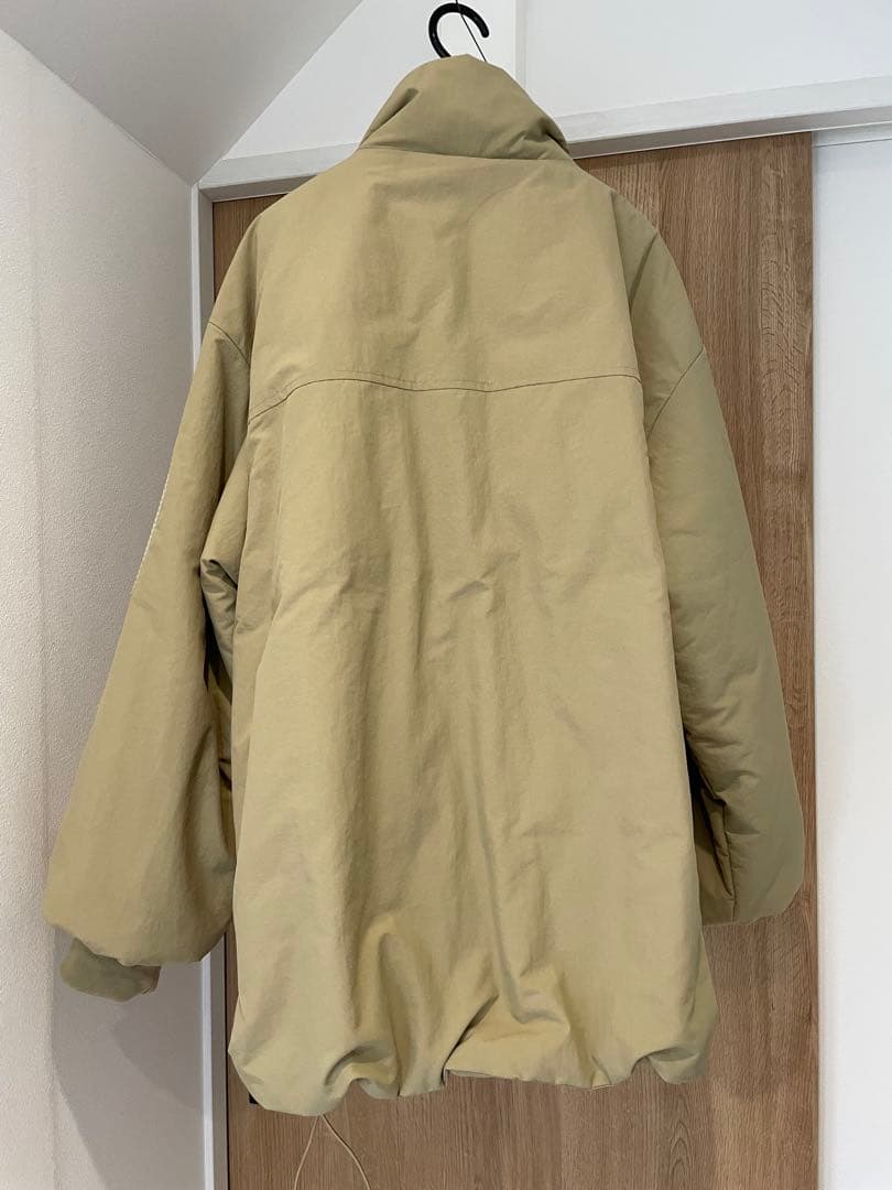 【パルクロ限定】PON企画中綿スタンドカラージャケット　ベージュ