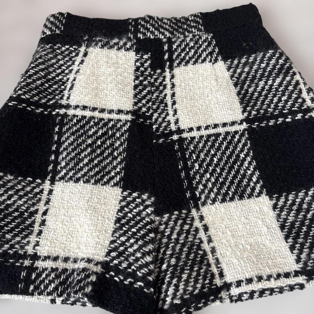 sheller ブロックツイードCHECK キュロット M