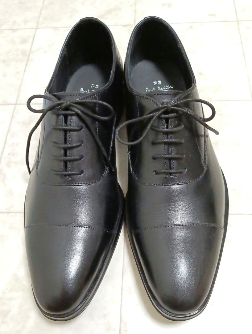 【Paul Smith】 革靴 黒 8 (26.5cm) トランプソール