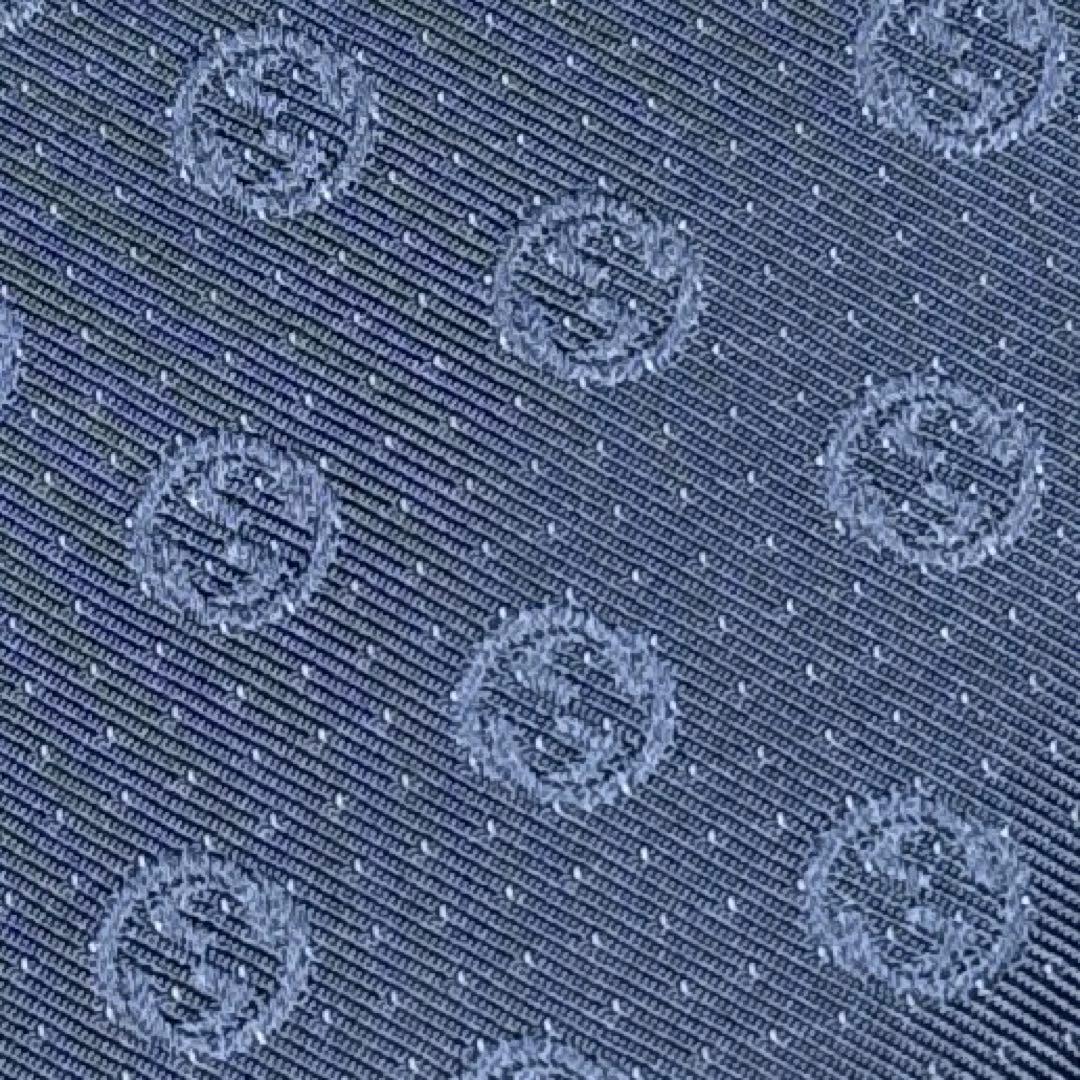 【美品】GUCCI ネクタイ　高級シルク　GG柄　グッチ