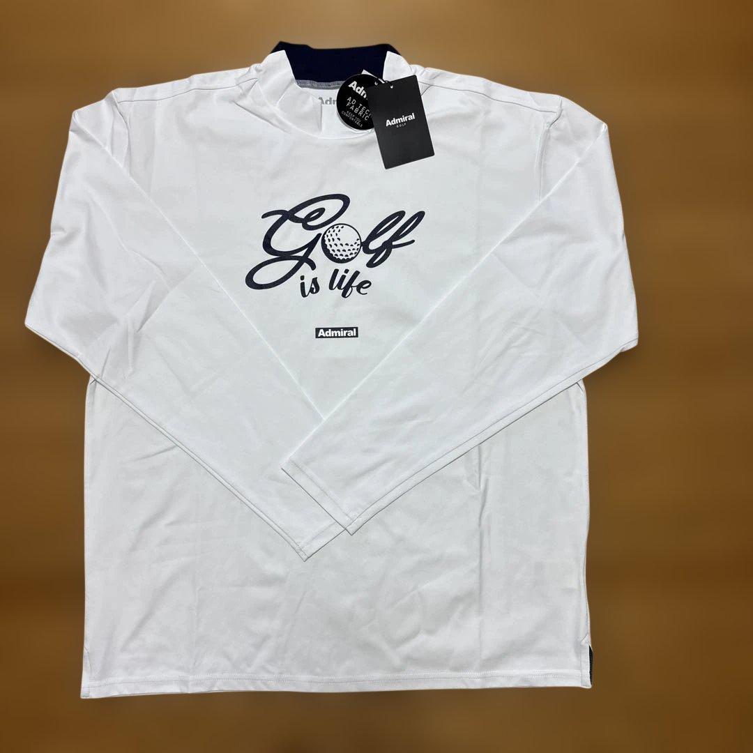 ☆新品☆Admiral アドミラルゴルフ 長袖モックネック　ホワイトLL