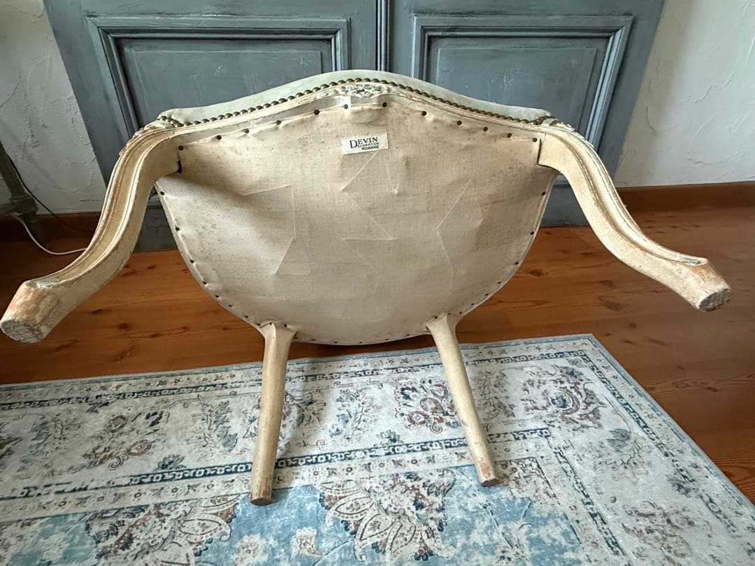 フレンスアンティーク　ルイ15世アームチェア　サロンチェア