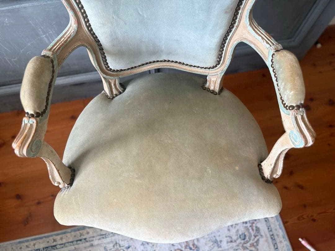 フレンスアンティーク　ルイ15世アームチェア　サロンチェア