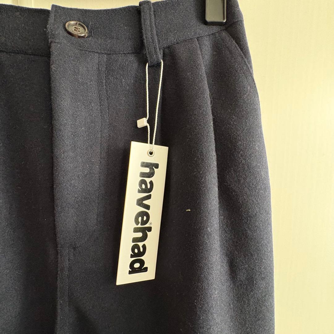 【新品】havehad / City Wool セットアップ ネイビー
