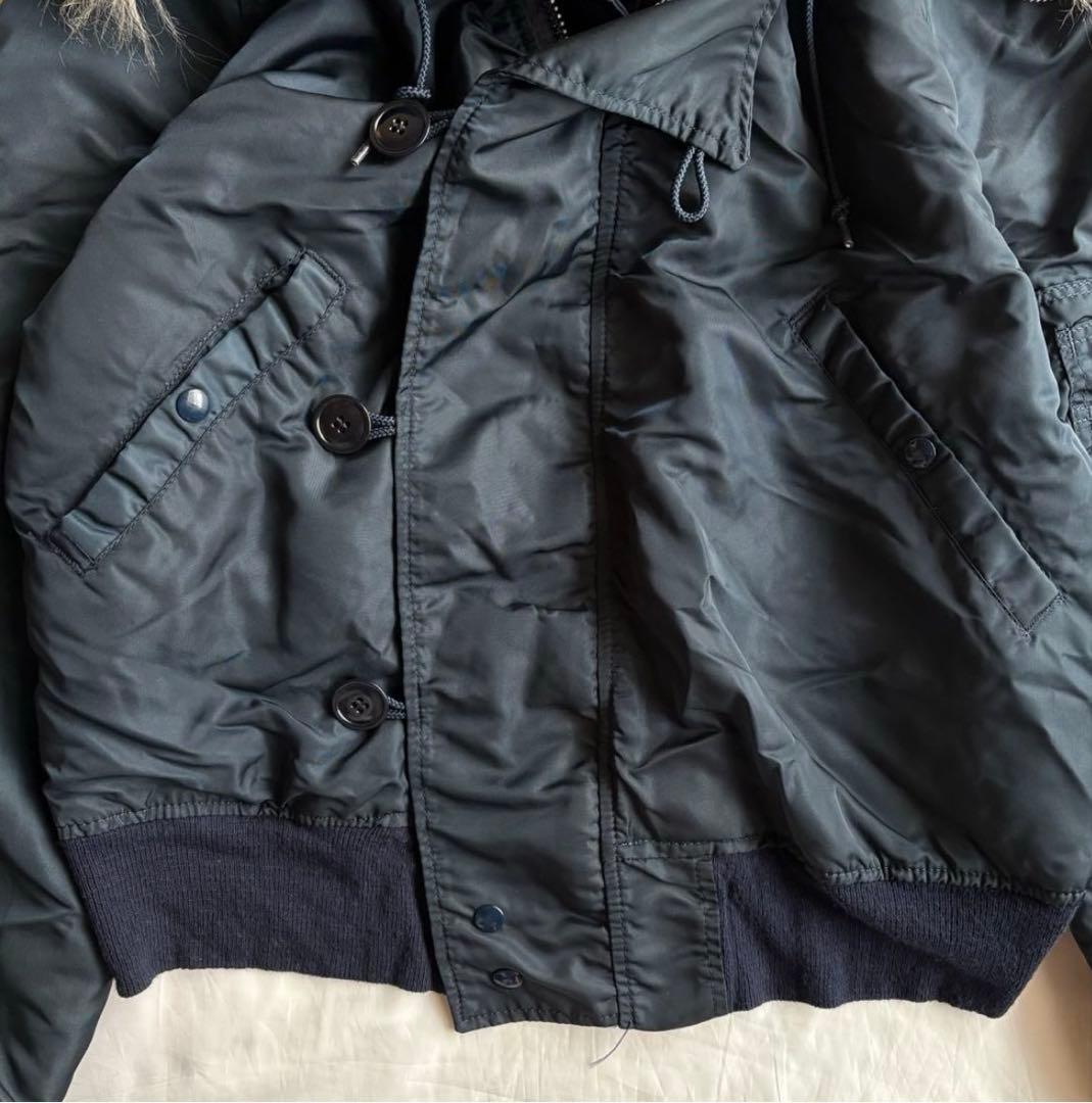 アルファインダストリーズ　N-2B フライトジャケット　USA製　ネイビー　M