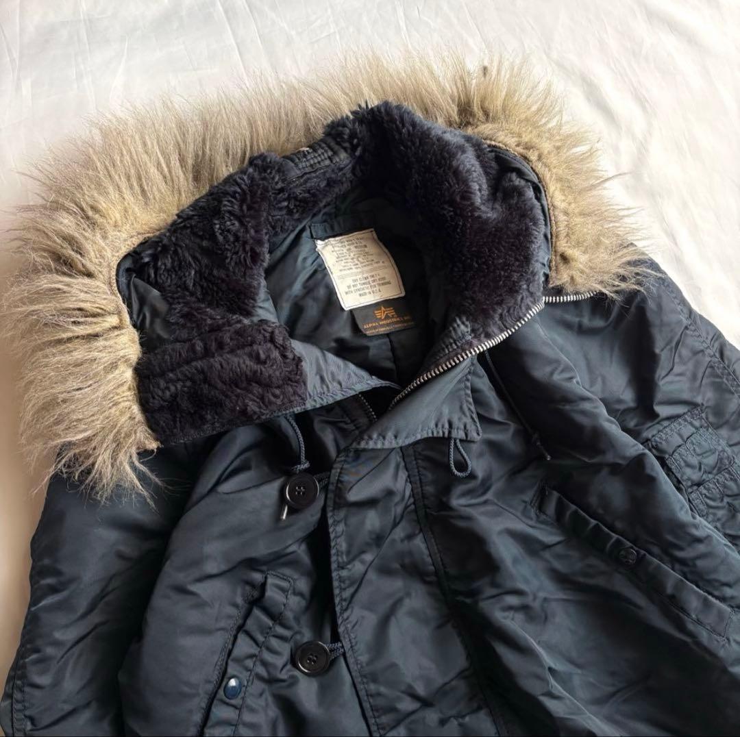 アルファインダストリーズ　N-2B フライトジャケット　USA製　ネイビー　M