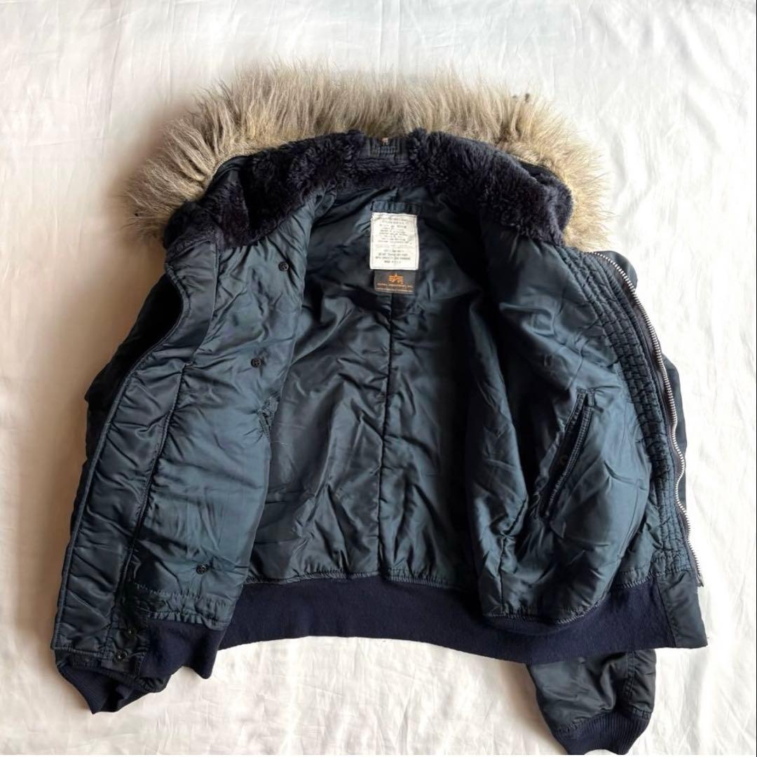 アルファインダストリーズ　N-2B フライトジャケット　USA製　ネイビー　M