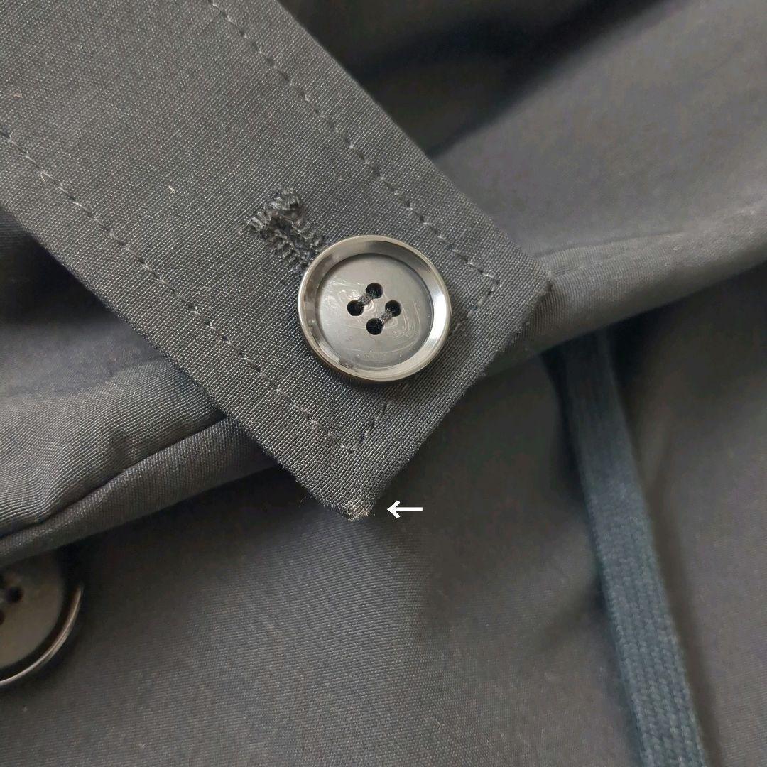 VACHEMENT│2wayフーデッド ショートコート ノーカラー ブラック