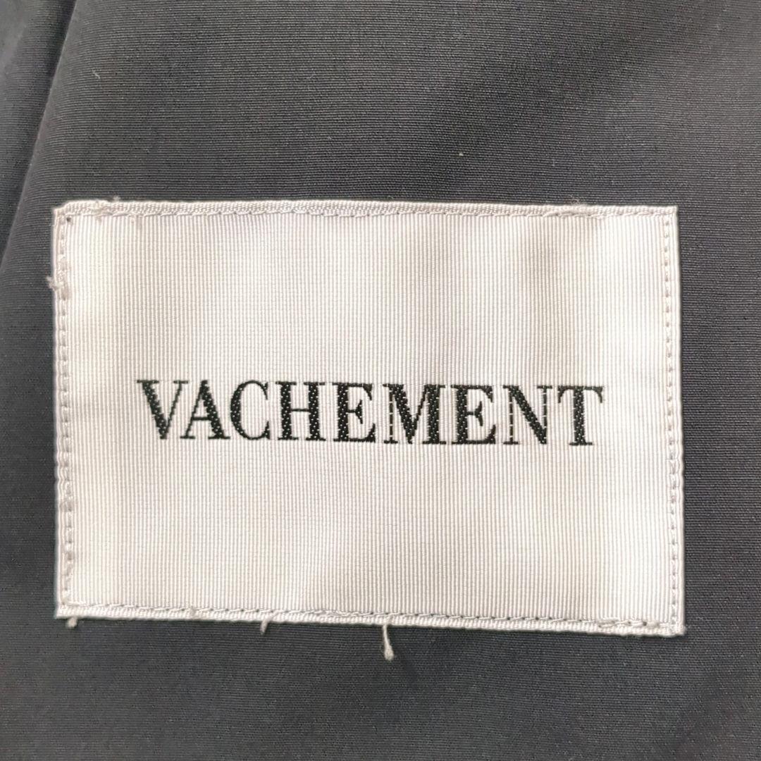 VACHEMENT│2wayフーデッド ショートコート ノーカラー ブラック