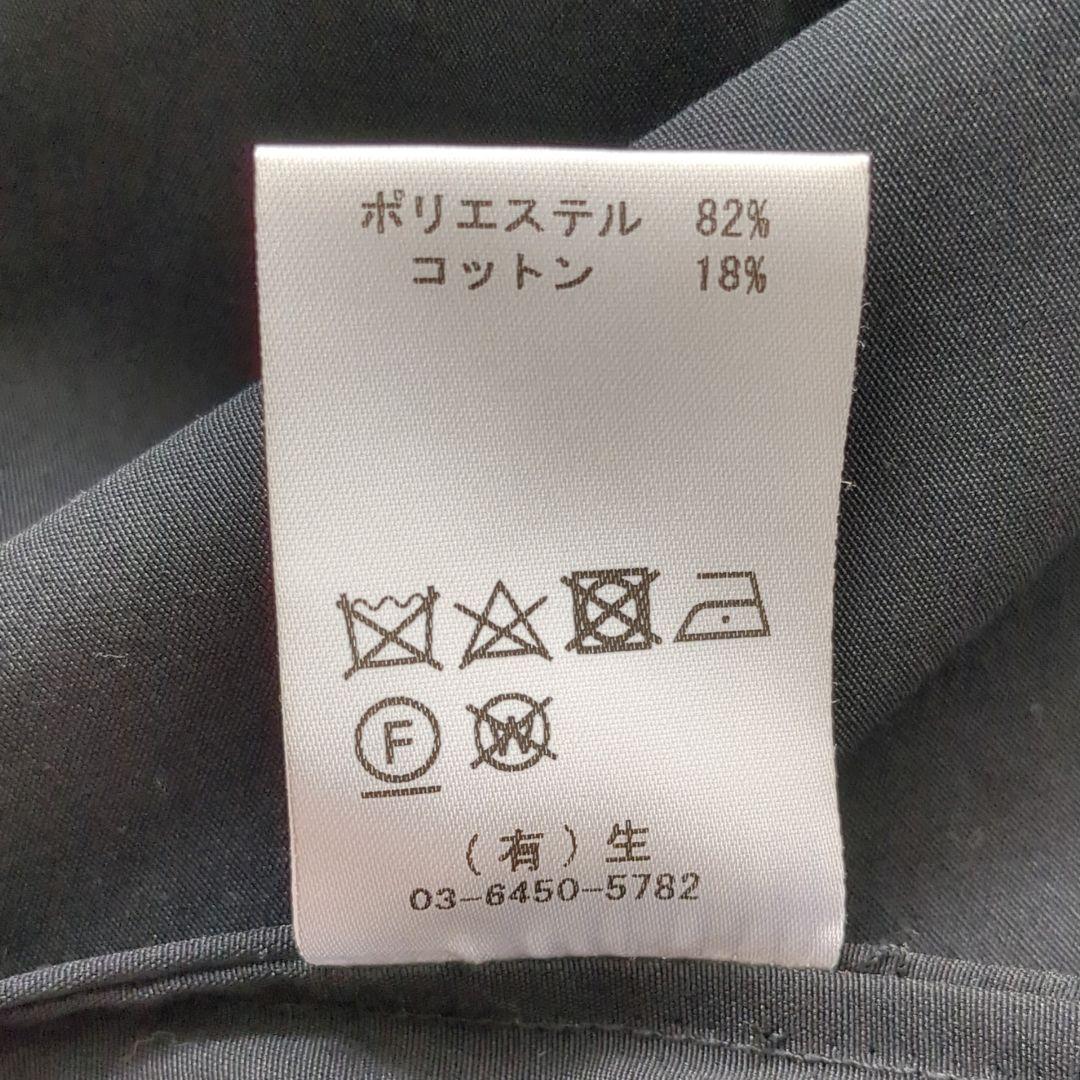 VACHEMENT│2wayフーデッド ショートコート ノーカラー ブラック