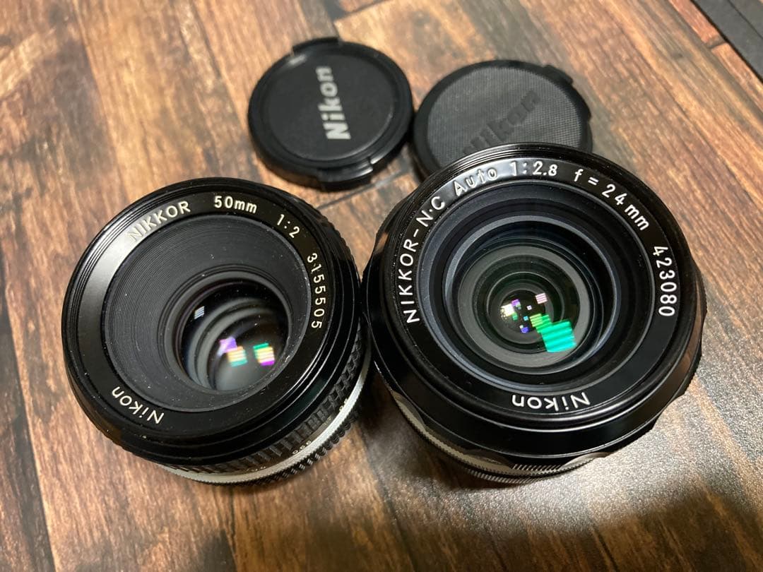 NIKKOR 50mm f/2 & 24mm f/2.8 レンズセット