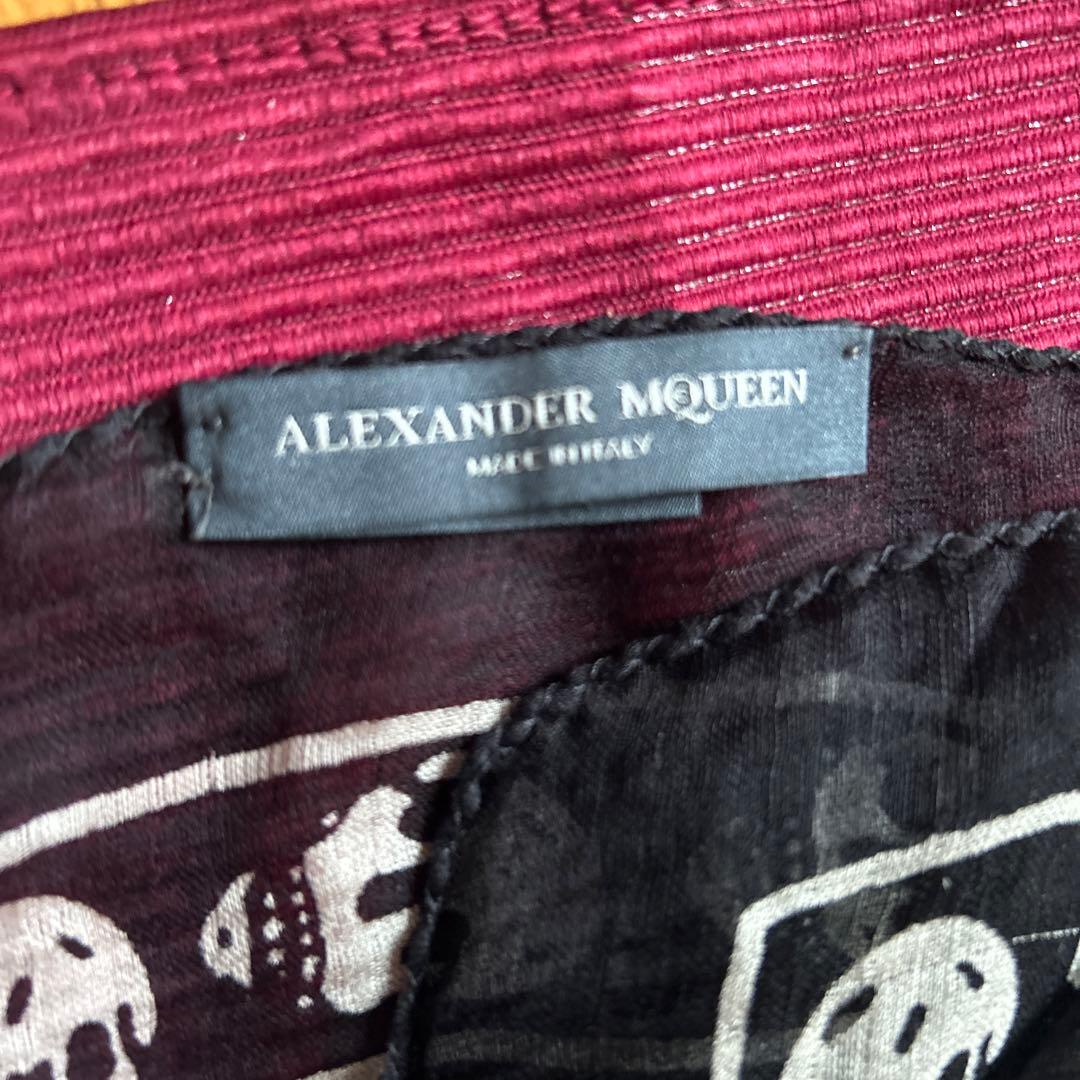 ALEXANDER MCQUEEN スカル柄ストール