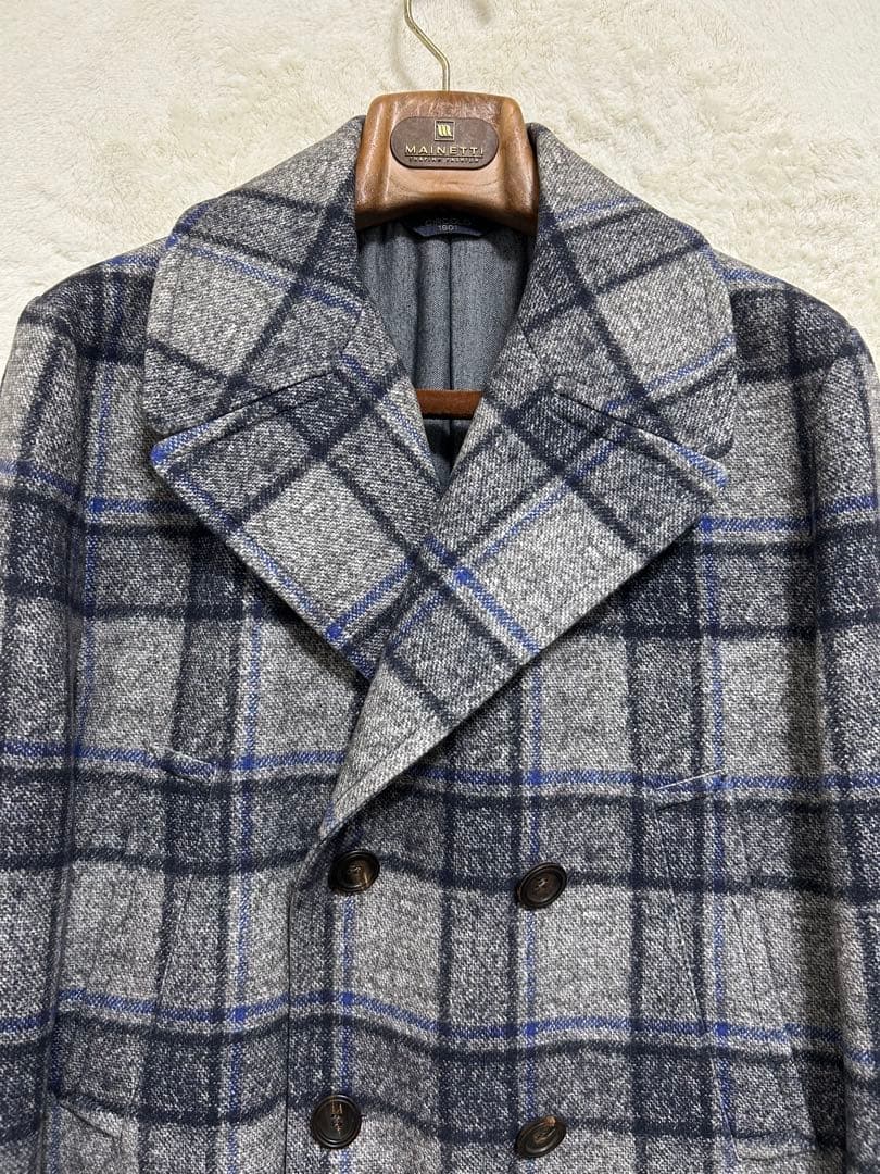 【極美品】チルコロ1901 メンズ ダブルチェスターコート 50 LL グレー