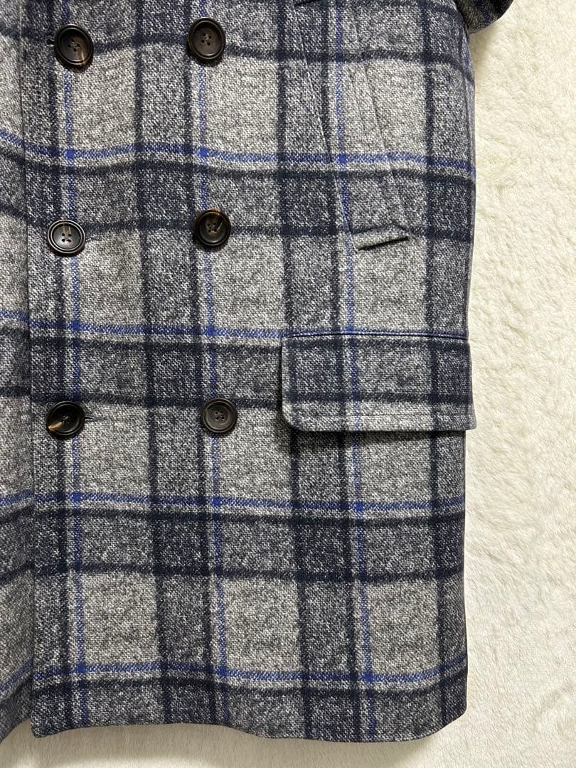 【極美品】チルコロ1901 メンズ ダブルチェスターコート 50 LL グレー