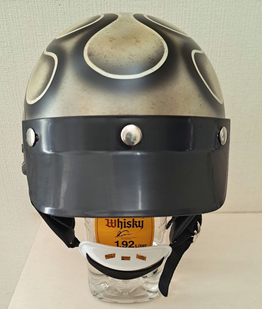 ショーティヘルメット　ポリヘル　 ブラックフレイムスエイジング塗装