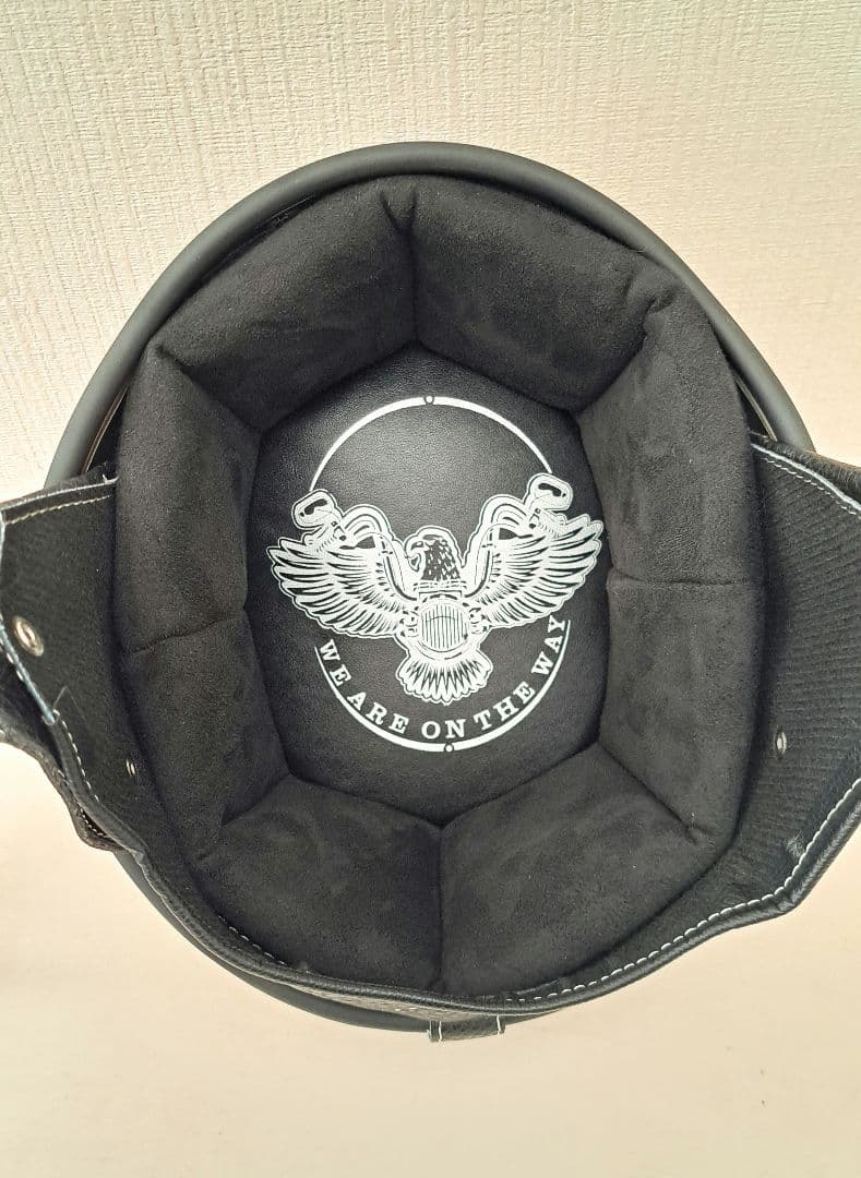 ショーティヘルメット　ポリヘル　 ブラックフレイムスエイジング塗装