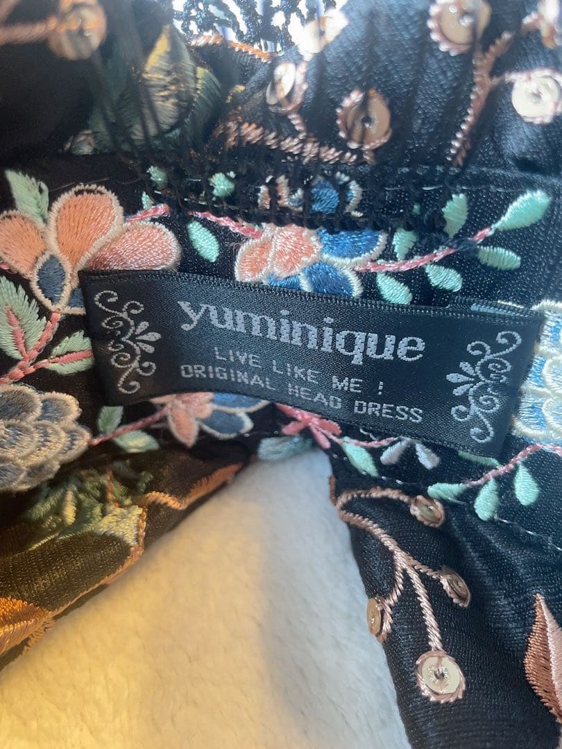 【そらまる】yuminique 刺繍柄ヘッドドレス