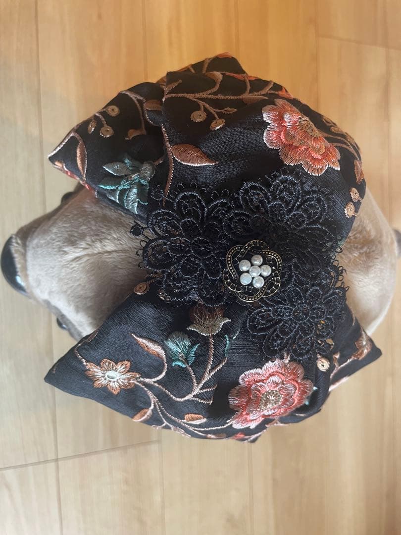 【そらまる】yuminique 刺繍柄ヘッドドレス