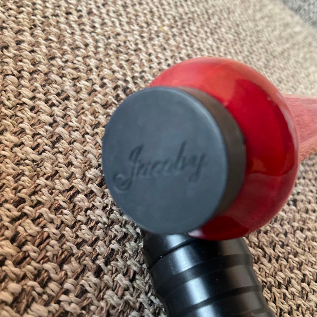 K*a様 ジャコビー カスタム 2段 ジャンプキュー　レッド 赤　樹脂タップ　1