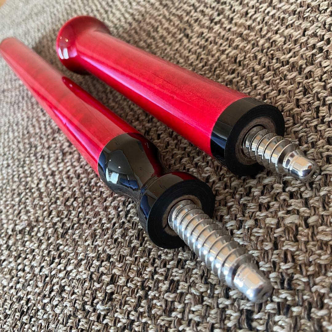 K*a様 ジャコビー カスタム 2段 ジャンプキュー　レッド 赤　樹脂タップ　1