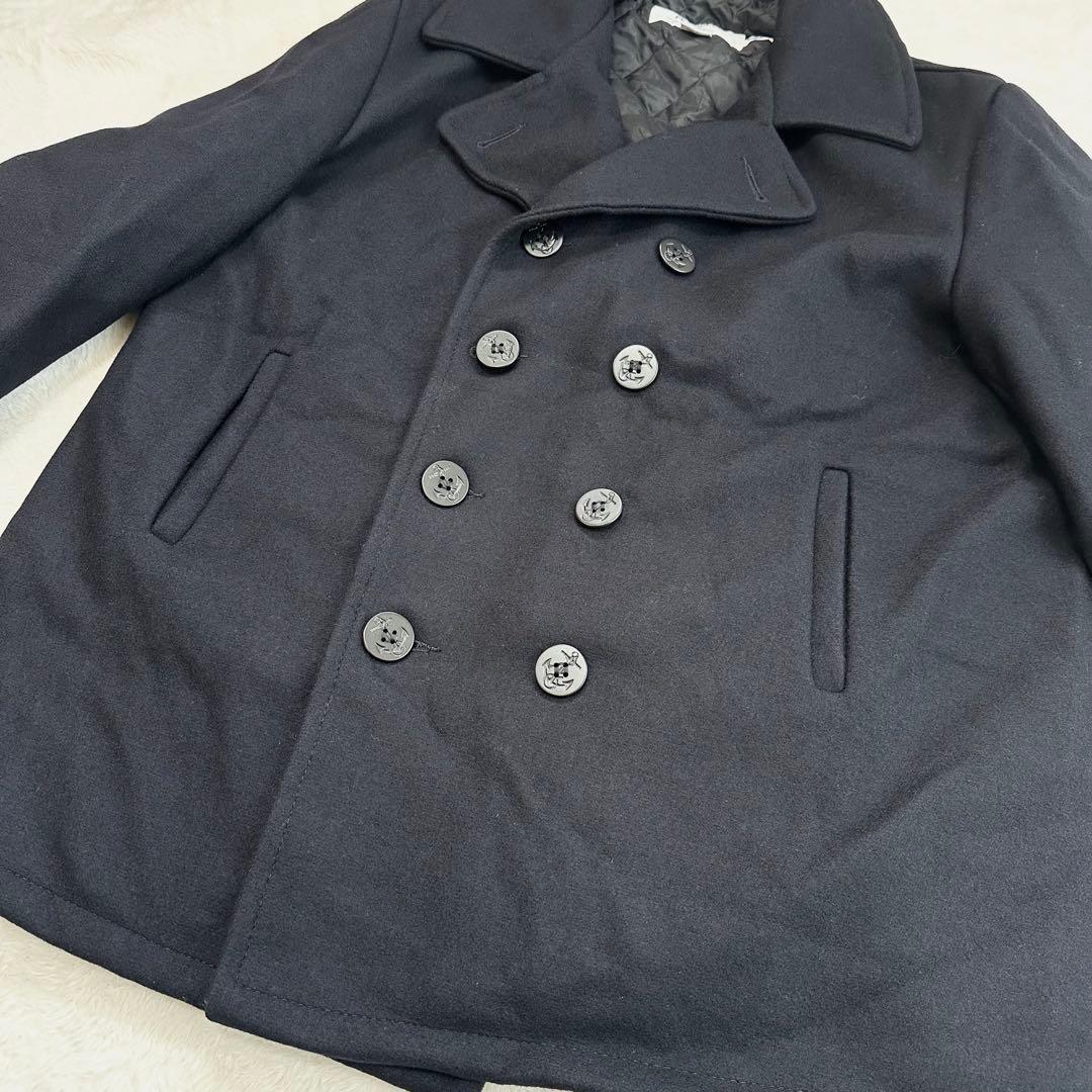 ショット Pコート ダブル ブラック キルティング 50 5XL 大きいサイズ