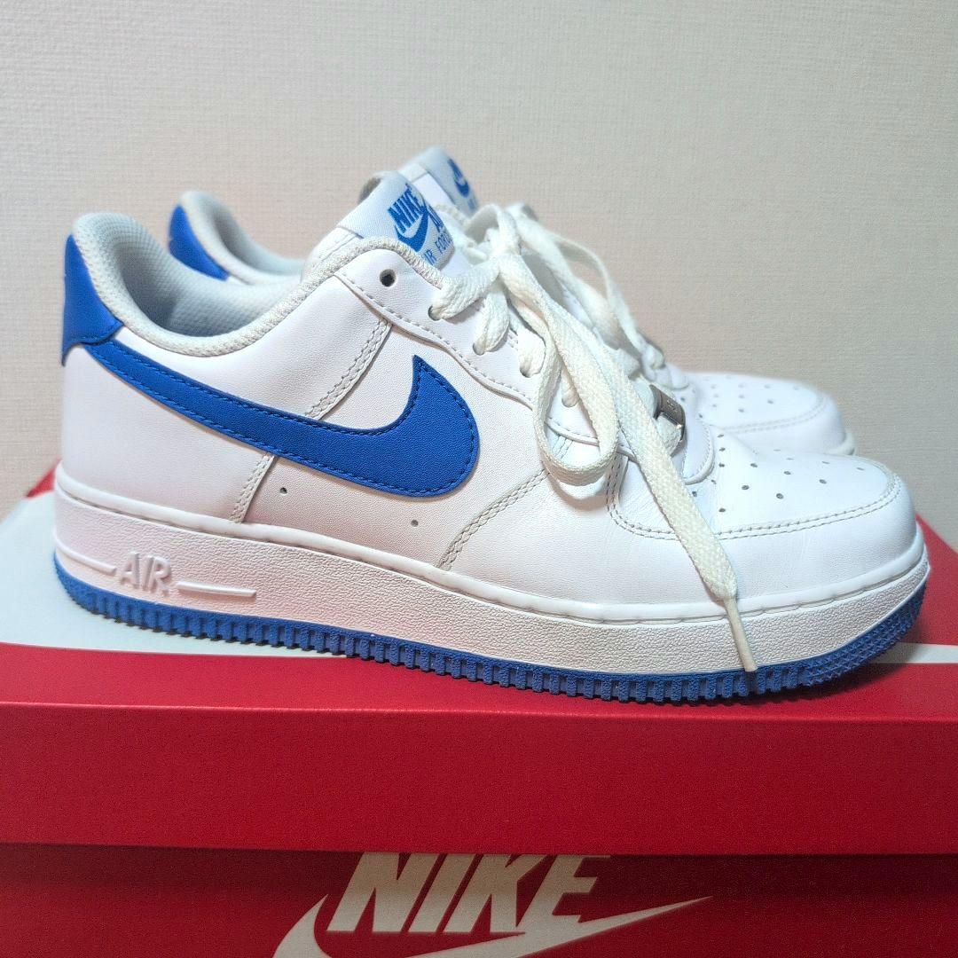 NIKE AIR FORCE 1 ホワイト/ブルー 24cm
