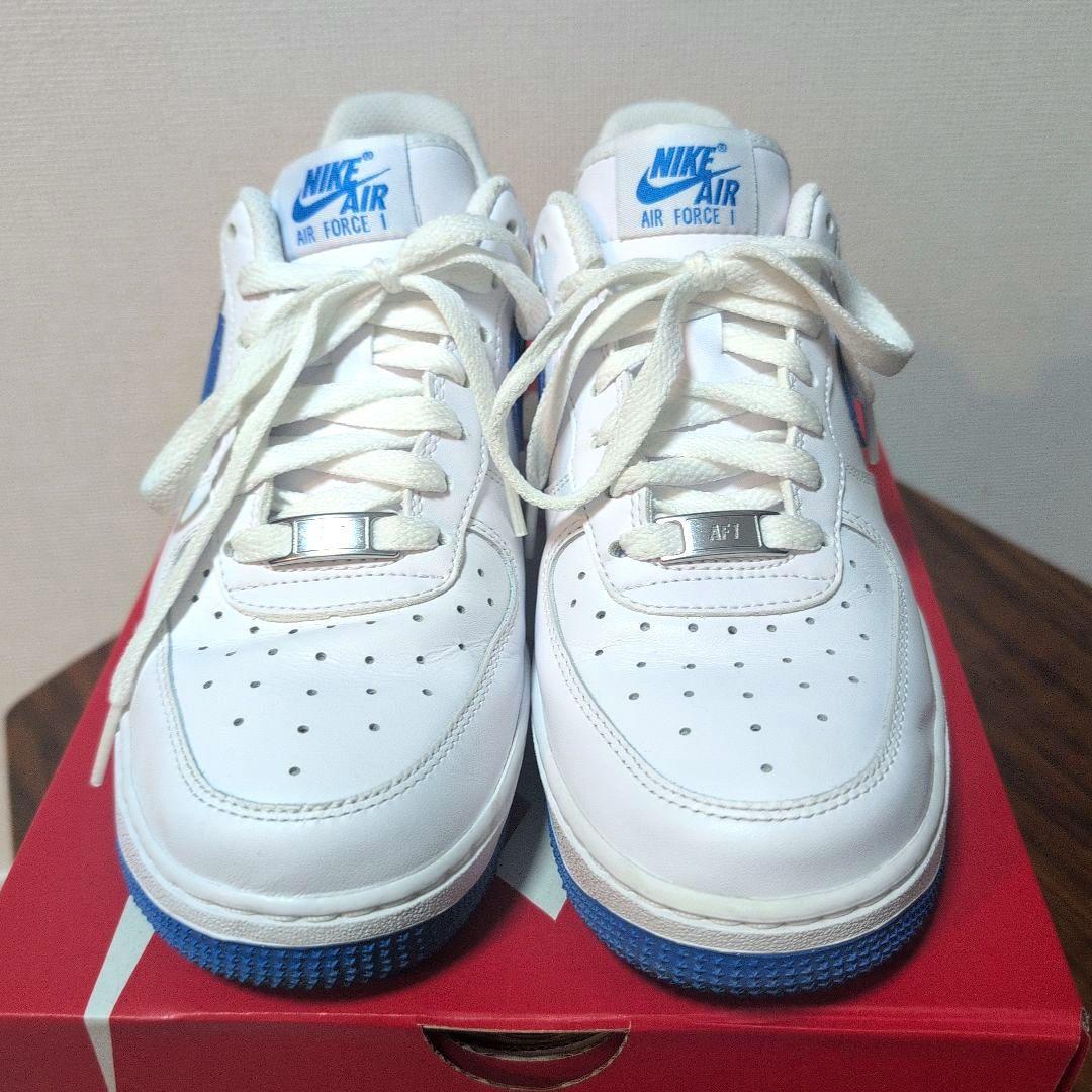 NIKE AIR FORCE 1 ホワイト/ブルー 24cm