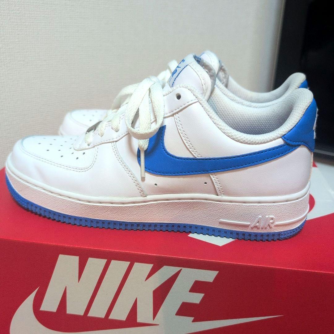 NIKE AIR FORCE 1 ホワイト/ブルー 24cm