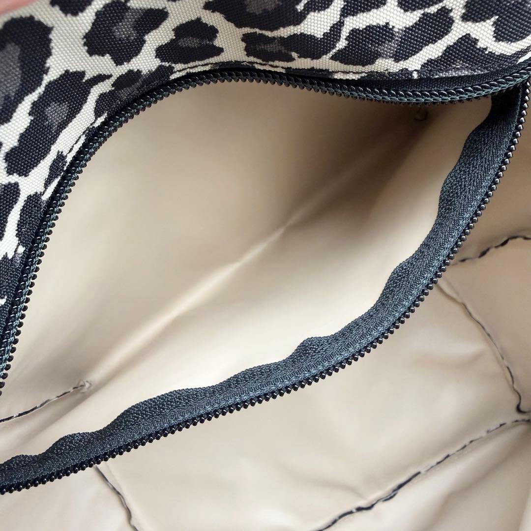 【極美品】エルベシャプリエ 2925F ナイロン舟型トート L パンサーブラン