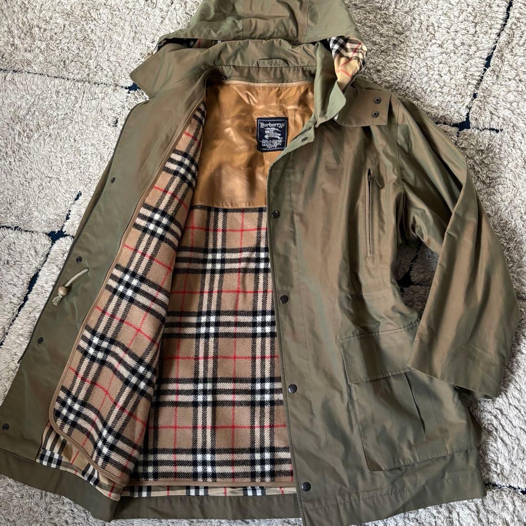 【極美品✨】バーバリー　別注　マルゼン　ライナー　ジャケット　コート　玉虫