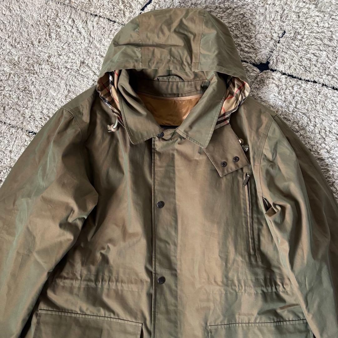 【極美品✨】バーバリー　別注　マルゼン　ライナー　ジャケット　コート　玉虫