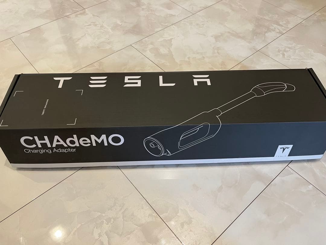 【箱付き】テスラTESLA チャデモ 充電アダプター　取説付き