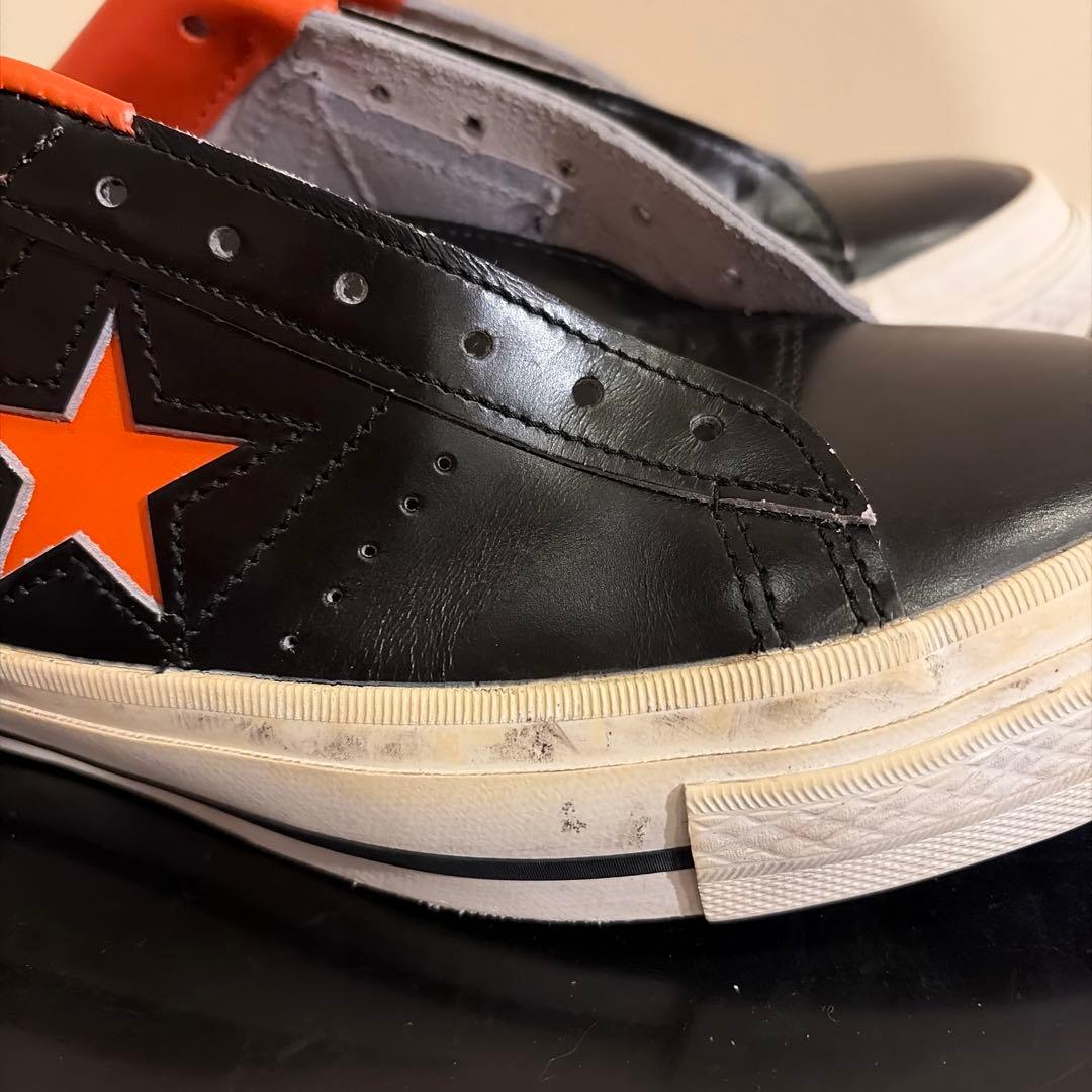 ALL STAR ブラック/オレンジ スリッポン