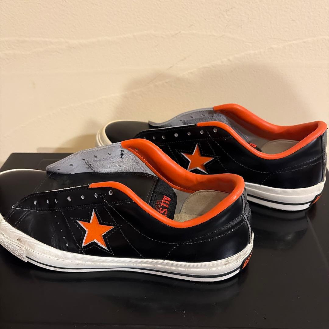 ALL STAR ブラック/オレンジ スリッポン