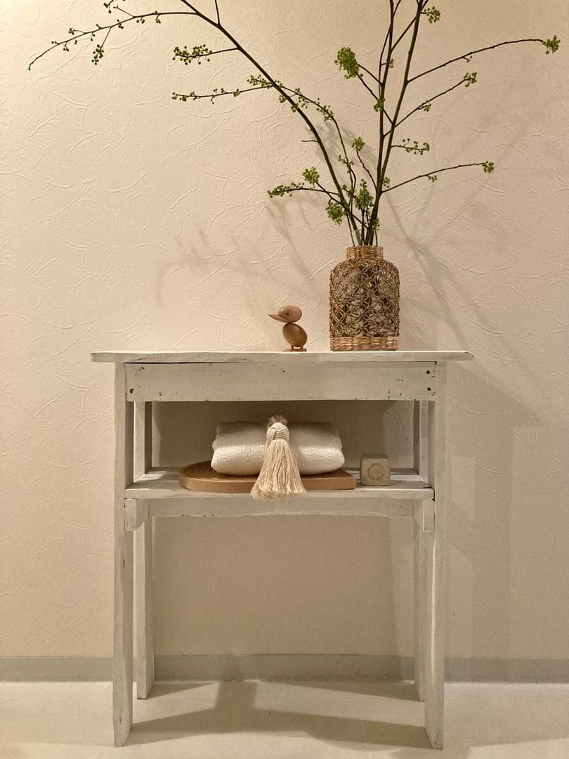 コンソールテーブル　リサイクルウッド　アンティーク　ナチュラル家具　ハンドメイド