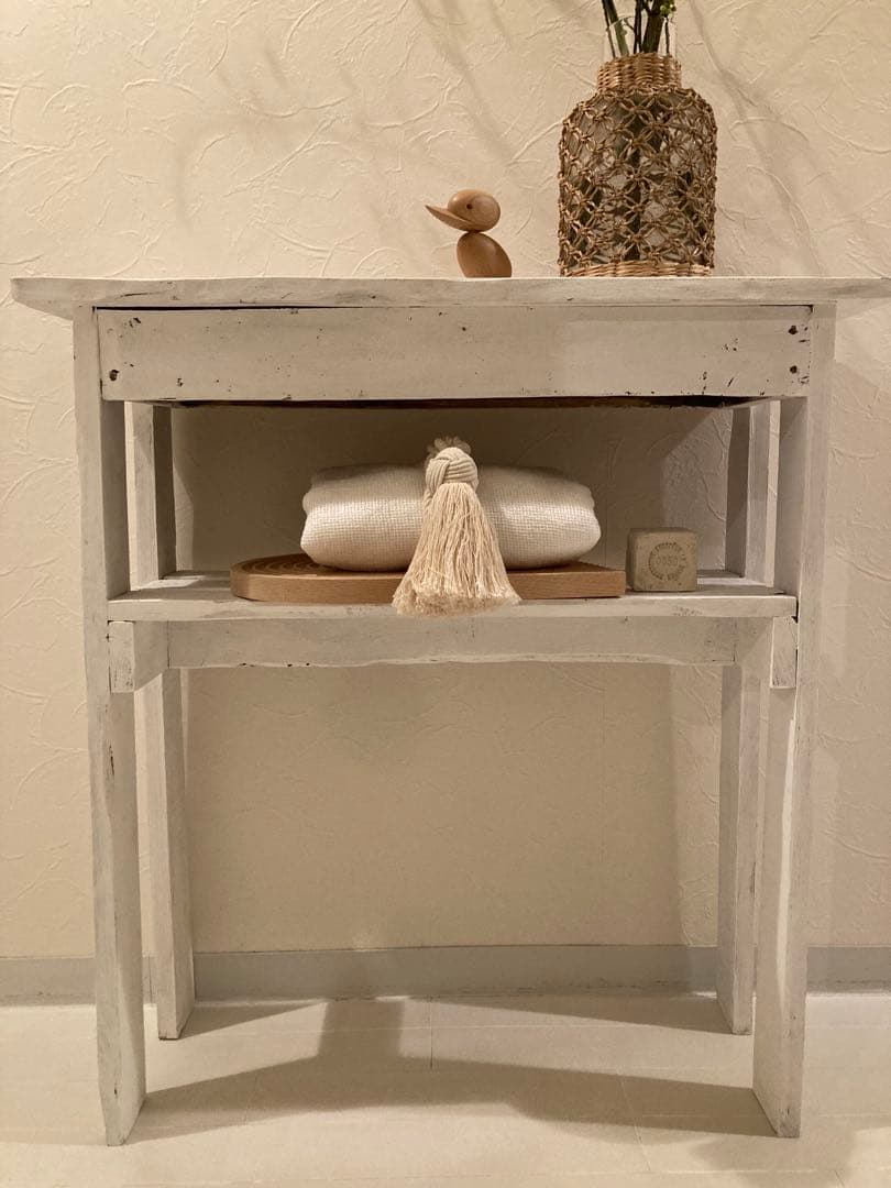 コンソールテーブル　リサイクルウッド　アンティーク　ナチュラル家具　ハンドメイド