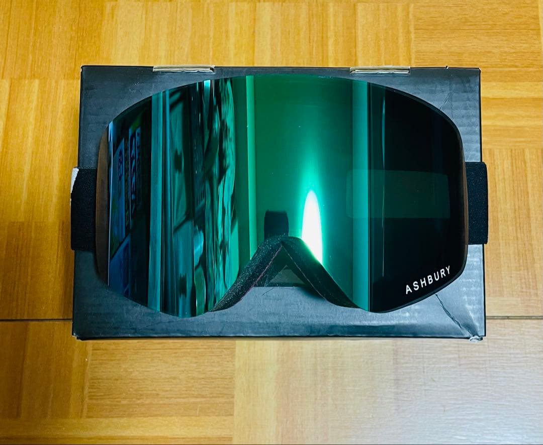 新品未使用ASHBURY SONIC MERLINグリーンミラー スペアレンズ付