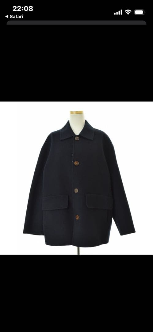 ロリエットH/M SINGLE BRESTED SHORT RANCH COAT