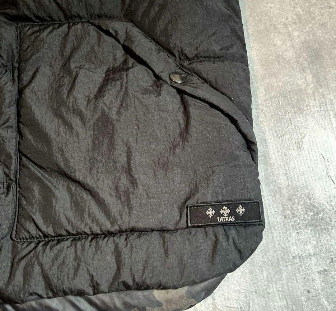 最高級　TATRAS タトラス リバーシブルダウンベスト　黒×迷彩　y2k