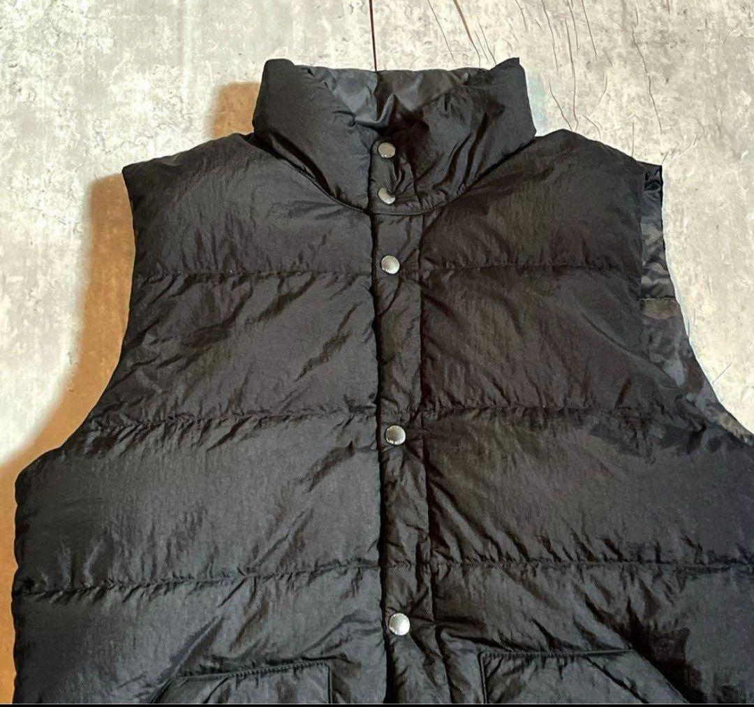 最高級　TATRAS タトラス リバーシブルダウンベスト　黒×迷彩　y2k