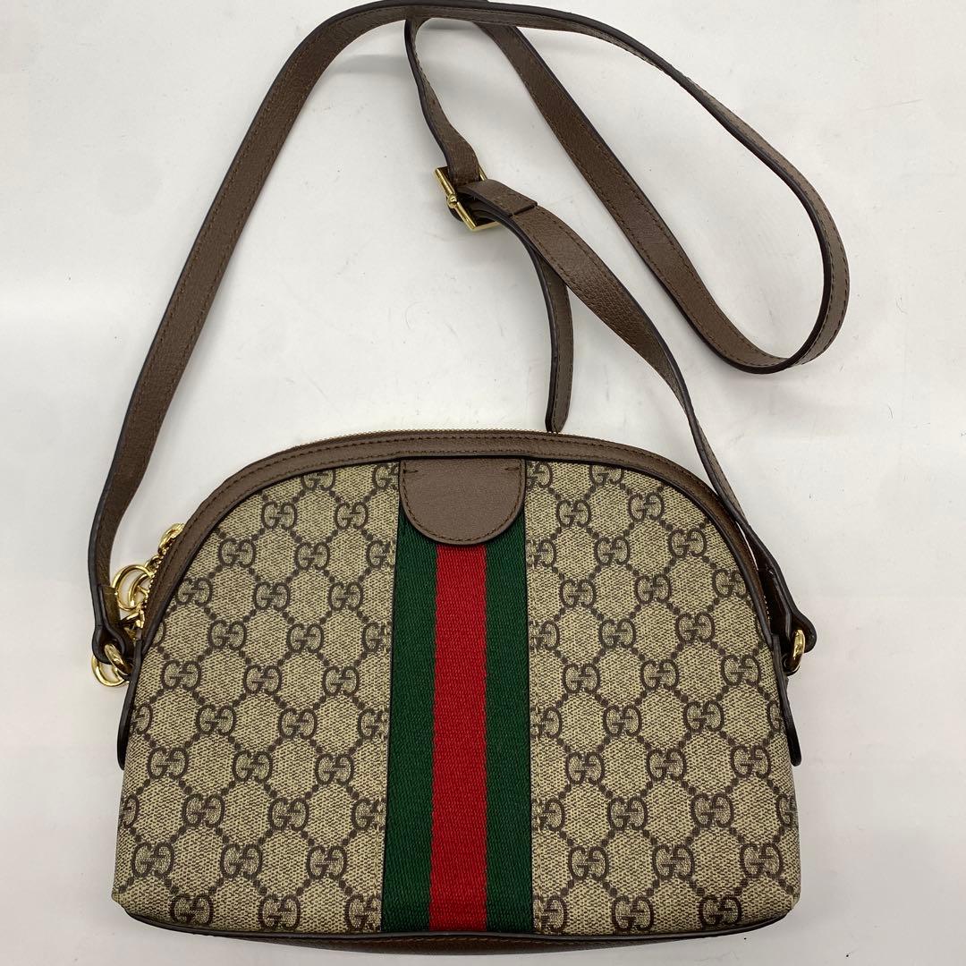 【美品】グッチ オフィディア GGスモール ショルダーバッグ シェリーライン