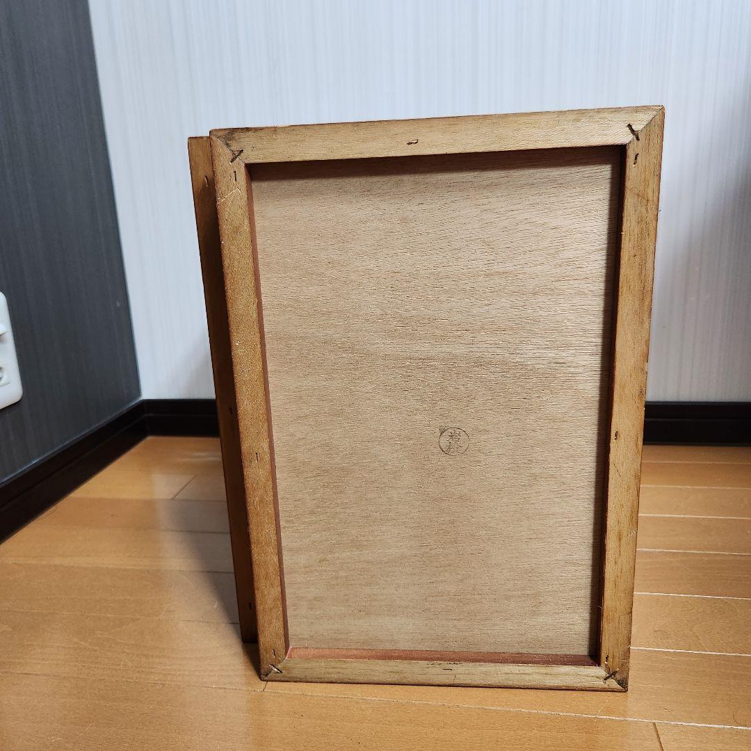 【美品】木目模様が素敵♪ 折り畳み 文机