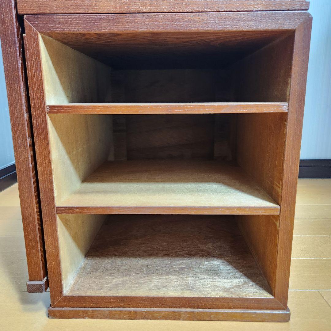 【美品】木目模様が素敵♪ 折り畳み 文机