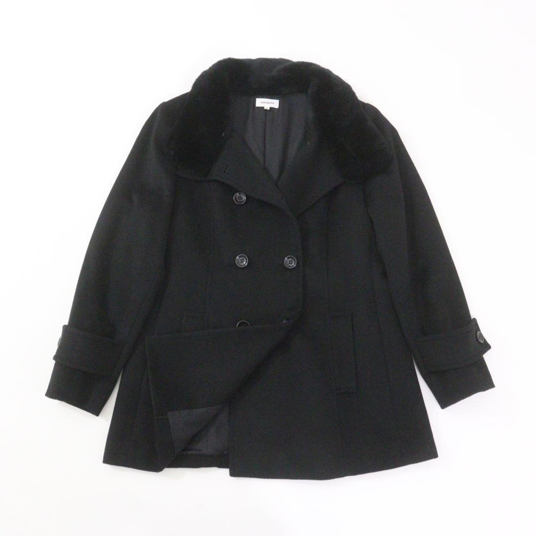 【むーみん。】ensuite Pコート カシミヤ100% ラビット