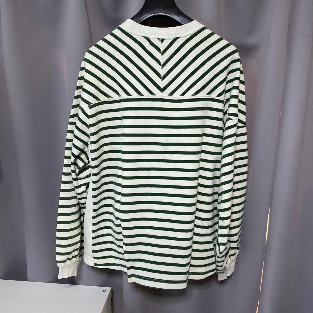 REMI RELIEF ストライプ柄 長袖カットソー Lサイズ　レミリーフ