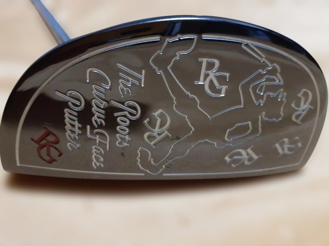 ザ・ルーツ カーブフェース パター　スチールシャフト カバー付［33.5インチ］