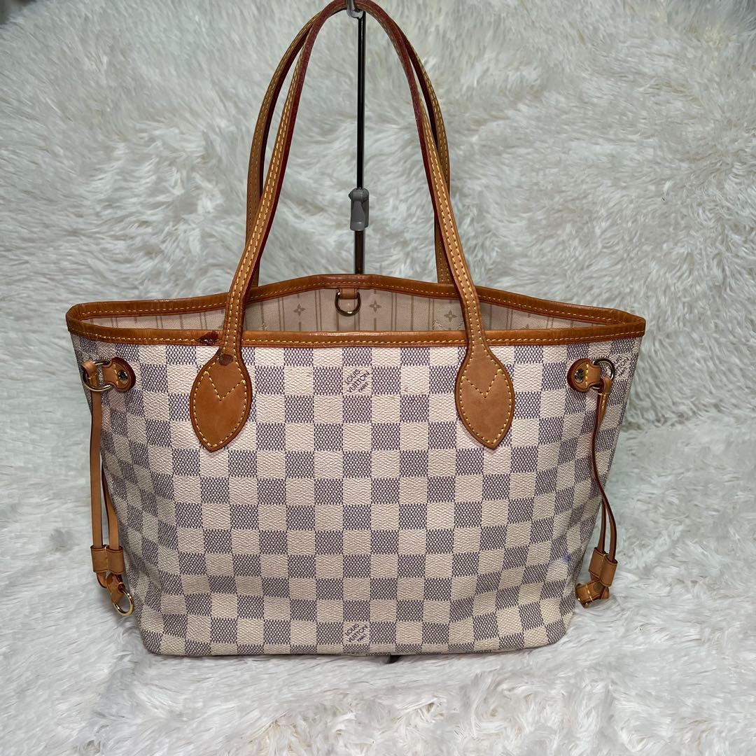 t*9様 LOUIS VUITTON ネヴァーフル　PM ダミエ　アズール　トー