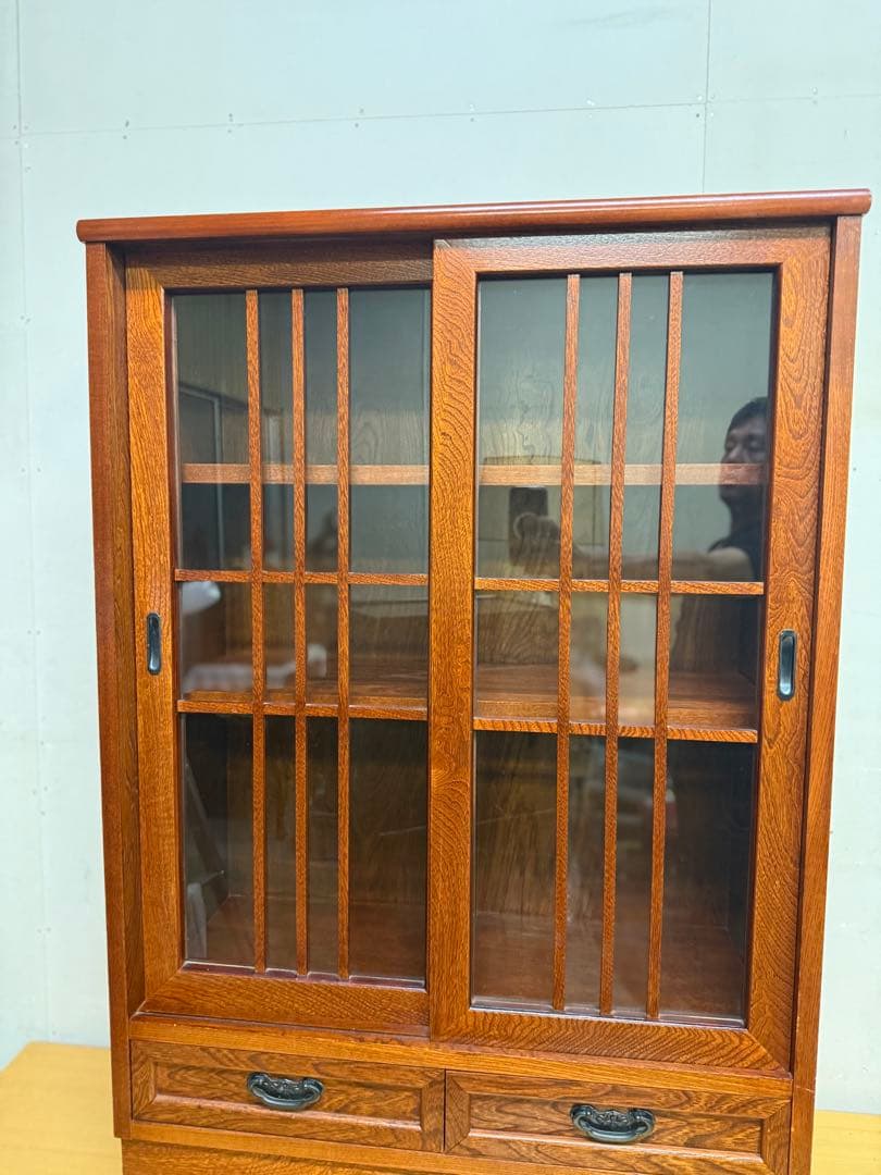 水屋箪笥（みずやたんす）飾り棚　昭和レトロ