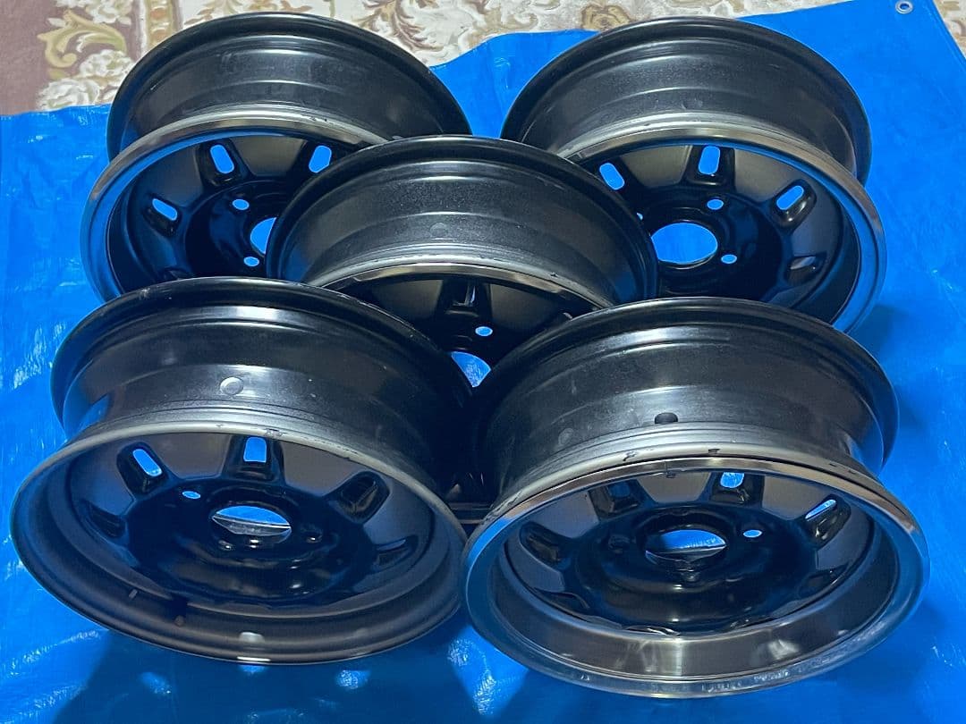 スカイラインジャパン　14インチ ブラックホイール 5個セット